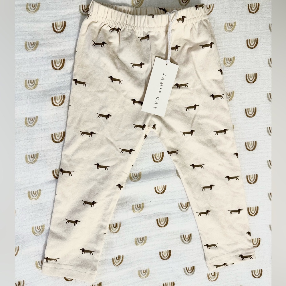 Organic Cotton Everyday Legging - Cosy Basil Cloud - 6-12M